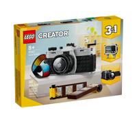 LEGO Creator 31147 Jouet d'appareil photo rétro 3 en 1, se transforme en caméra vidéo rétro en TV rétro, cadeau de photographie pour garçons et filles âgés de 8 ans et plus qui aiment le jeu créatif,