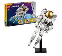 LEGO Jeu de construction Creator 3-en-1 L'Astronaute 31152, avec chien et navette spatiale