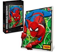 LEGO 31209 ART The Amazing Spider-Man Poster, ensemble de fresques 3D, toile constructible, décoration de super-héros, activité créative, cadeau BD pour adolescents et adultes