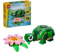 LEGO Creator 3-en-1 31377 La Tortue et la Fleur de Nénuphar - Jouet