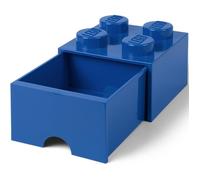 Tiroir en brique LEGO 4 boutons, 1 tiroir, boîte de rangement empilable, 4.7 l , Bleu Bleu G