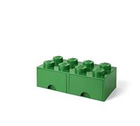 LEGO 40061734 Brique de Rangement Empilable 8 avec Tiroir Plastique Vert 50 x 25 x 18 cm
