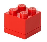 LEGO 40111730 - Ameublement Et Décoration - Boîte Miniature - Rouge - 4 Plots