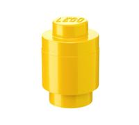 Légo 40301732 Brique ronde de rangement empilable 1, Plastique, Jaune, 12,3 cm