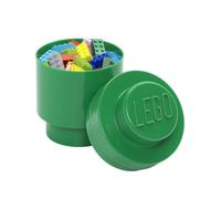 LEGO 40301734 Brique ronde de rangement empilable 1, Plastique, Vert, 12,3 cm
