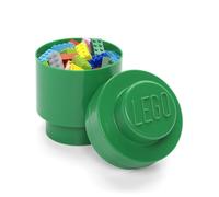 LEGO 40301734 Brique ronde de rangement empilable 1, Plastique, Vert, 12,3 cm
