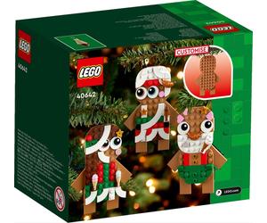 LEGO 40642 Les décorations pain d'épices - Set de 190 pièces avec 3 bonshommes à construire et personnaliser, dès 6 ans
