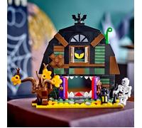 LEGO Jouet de construction La Grange d'Halloween 40721 – Squelette, chauve-souris & lampes
