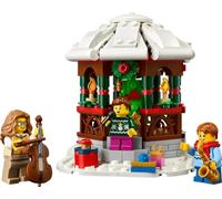 LEGO 40778 Le Kiosque en Hiver Set Noël Édition Limitée 245 Pièces avec 3 Minifigurines Chanteurs de Noël