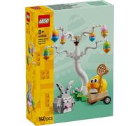LEGO 40808 Seasonal - Lapin de Pâques et Chasse aux œufs de Pâques, kit de 140 pièces, y Compris Le Lapin, Le Poussin et Les œufs de Pâques, décoration printanière