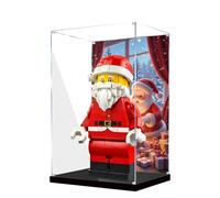 Lego 40820 Vitrine en acrylique pour kit de construction Père Noël - Boîte transparente anti-poussière - Seule vitrine compatible avec Lego 40820 (spray arrière C)