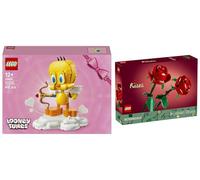 Lego 40824 Lot de 2 figurines pour la Saint-Valentin avec message d'amour Tweety et 40460 roses