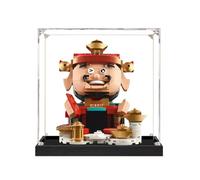 Lego 40864 Vitrine en acrylique Dieu de la richesse : Nouvel An chinois du cheval - Boîte transparente anti-poussière - Seule vitrine compatible avec Lego 40864 (base A de 2 mm)