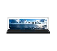 Lego 40955 Vitrine en acrylique pour construction de navires à double conteneur de carburant, boîte transparente anti-poussière - Vitrine uniquement compatible avec Lego 40955 (spray arrière A)