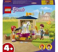 LEGO 41696 Friends Soin des poneys, écurie avec figurine de cheval et mini-poupée Mia