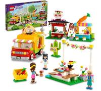 LEGO® 41701 Friends Le Marché de Street Food, avec Jouet Camion Tacos et Bar à Jus, Idée de Cadeau Créatif pour Enfants +6 ans