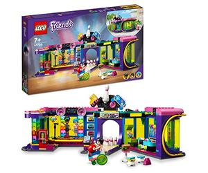 LEGO 41708 Friends La Salle d’Arcade Roller Disco: Jeu Amusant à Heartlake City, Expérience de Bowling, Mini-Poupées, Stimule Imagination, Jouet pour Garçons et Filles Dès 7 Ans, Idée de Cadeau