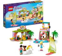 LEGO 41710 Friends Animation et Surf à la Plage, Jouet avec Bouée Licorne et Tortue, Figurine Secouriste, Garçons et Filles Dès 6