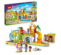 LEGO 41720 Friends Le Parc Aquatique, Jouet d'Été à Construire pour Enfants de 6 Ans, avec Mini-Poupées, Toboggans et Aquarium, Idée Cadeau Anniversaire