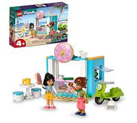 LEGO 41723 Friends La Boutique de Donuts, Set de Café, Jouet Filles et Garçons 4 Ans avec Mini-Poupées Liane et Léo et Scooter, Personnages Série 2023