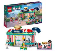 LEGO 41728 Restaurant Friends au centre-ville avec les mini-poupées Liann, Aliya et Charli de 2023, set de jeu restaurant pour les enfants de 6 ans et plus
