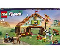 LEGO 41745 Friends Stable Autumn, une écurie jouet avec 2 figurines de chevaux, un ensemble de briques avec des animaux et des mini-poupées, des cadeaux de Noël pour un garçon et un passionné de cheva