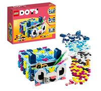 LEGO 41805 Dots Le Tiroir Animal Créatif, Kit de Mosaïque avec Briques, Boîte de Rangement pour Bijoux, Vide-Poches, Loisir Créatif, Cadeau Enfants