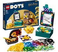LEGO 41811 DOTS Kit de bureau Poudlard, DIY accessoires Harry Potter pour l'école, kit de bricolage décoration et écussons, kit de bricolage Mosiak pour enfants