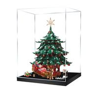 Lego 41843 Vitrine en acrylique pour sapin de Noël familial Boîte transparente anti-poussière - Vitrine uniquement, boîte de présentation compatible avec Lego 41843 (2 mm)