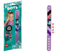 LEGO DOTS le Bracelet Licorne à Paillettes, Kit de Fabrication de Bijoux, Loisir Créatif pour Fille et Garçon à Partir de 6 ans, 33 Pièces, 41902