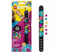 LEGO® 41943 DOTS Bracelet Gamer avec Porte-Bonheur, Kit de Création de Bijoux avec Charms, Loisirs Créatifs Enfants +6 Ans