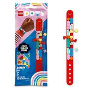 LEGO® 41953 DOTS Bracelet avec des Charms - Arc-en-Ciel, Kit de Création de Bijoux DIY pour Enfants dès 6 Ans
