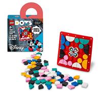 LEGO 41963 Dots Plaque à Coudre Mickey Mouse et Minnie Mouse, Kit de Création de Bijoux Personnalisés, Fabrique à Badge, Décoration Vêtements, Sacs à Dos