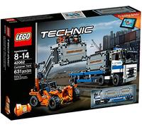 LEGO Technic 42062 – Le transport du conteneur – Camion articulé avec grue – 631 pièces