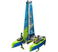LEGO 42105 Technic Catamaran, bateau à moteur, jouet 2en1 pour enfants à partir de 8 ans, bateau adapté pour jouer dans l'eau