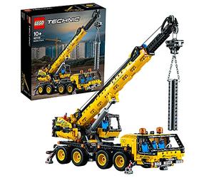 LEGO 42108 Technic La Grue Mobile - Jouet de Construction - Cadeau pour Tous Ceux Qui Aiment Les modèles d’engins de Chantier 10 min, 99 max