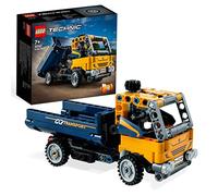 LEGO 42147 Technic Le Camion à Benne Basculante, 2-en-1, Maquette Engin de Chantier à Jouet de Pelleteuse, Ingénierie pour Enfants 7 Ans, Idée Cadeau