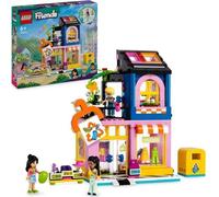 LEGO 42614 Friends La Boutique de Vetements Vintage, Modele avec les Mini-Poupées Olly, Liann et Jordin et une Figurine de Chat