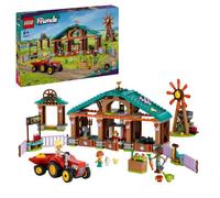 LEGO® 42617 Friends Le Refuge des Animaux de la Ferme, Jouet de Ferme avec 3 Figurines et 5 Animaux, plus un Tracteur