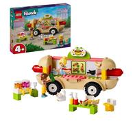 LEGO® 42633 Friends Le Food-Truck de Hot-Dogs, Jouet de Restaurant Mobile, avec Figurines et Chat, Cadeau Enfants