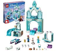 LEGO 43194 Disney Le Monde féérique d’Anna et Elsa de la Reine des Neiges avec château et poupées de Princesses, Enfant 4 Ans et Plus