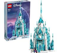 LEGO 43197 Disney Princess Le palais de glace, avec mini-poupées d'Anna et d'Elsa ("Frozen"), figurine d'Olaf, à partir de 14 ans