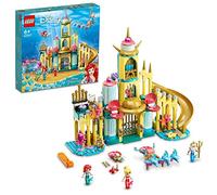 LEGO 43207 Disney Le Palais sous-Marin D’Ariel, Ensemble à Construire Château de Princesse, avec Mini Poupée La Petite Sirène et Jouets Dauphin