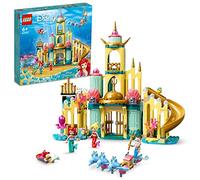 LEGO 43207 Disney Le Palais sous-Marin D’Ariel, Ensemble à Construire, Château Princesse Jouet, avec Mini Poupée La Petite Sirène et Jouets Dauphin
