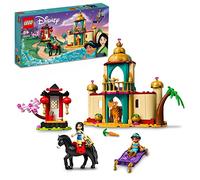 LEGO 43208 Disney Princess Les Aventures de Jasmine et Mulan, Jouet de Construction, Mini-Poupées, Figurines Cheval et Tigre