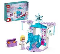 LEGO 43209 Disney Elsa Et L’Écurie De Glace De Nokk, Jouet de la Reine des Neiges à Construire, avec Mini-Poupées et Figurine de Cheval