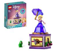 LEGO 43214 Disney Princesse Raiponce Tourbillonnante, Jouet de Construction avec Mini-Poupée Robe Diamant et Figurine Pascal Le Caméléon, Enfants 5 Ans