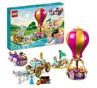 LEGO 43216 Disney Princesse Le Voyage Enchanté des Princesses, Jouet avec Mini-Poupées Cendrillon, Jasmine, Raiponce avec Cheval, Tapis Volant, Cadeau pour Filles et Garçons Dès 6 Ans