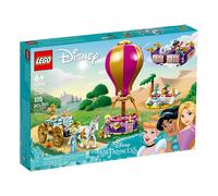 LEGO 43216 Disney Princesse Le Voyage Enchanté des Princesses, Jouet avec Mini-Poupées Cendrillon, Jasmine, Raiponce avec Cheval, Tapis Volant, Cadeau pour Filles et Garçons Dès 6 Ans