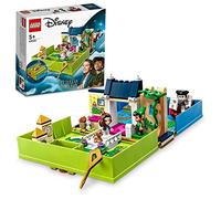 LEGO 43220 Disney Les Aventures de Peter Pan et Wendy dans Un Livre de Contes, Jouet de Voyage pour Enfants 5 Ans, avec Micro-poupées et Bateau Pirate
